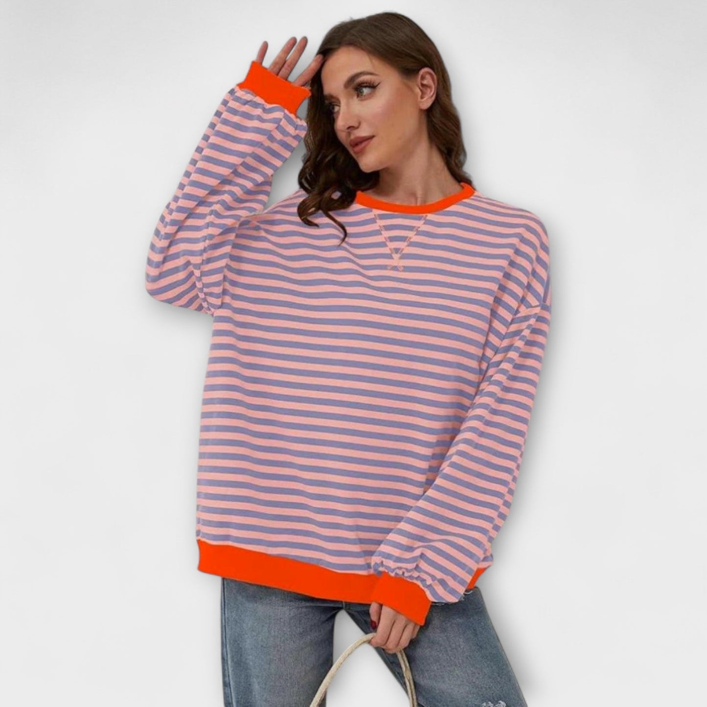 Mary - Stribet Oversized Sweater