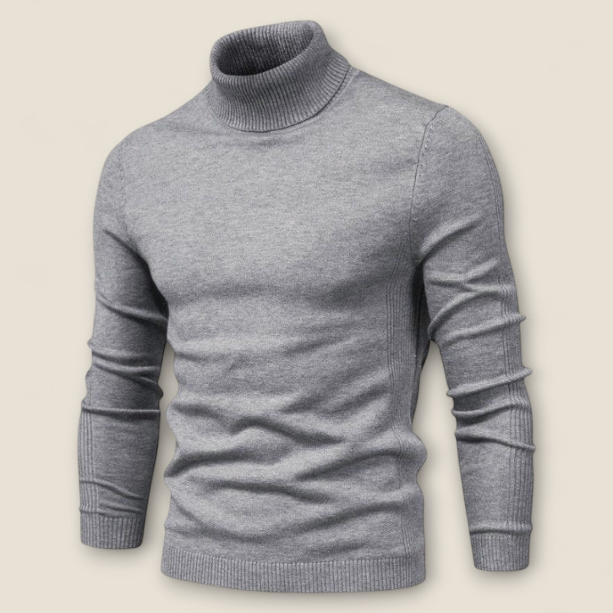 Jonas - Chic Turtleneck Striktrøje