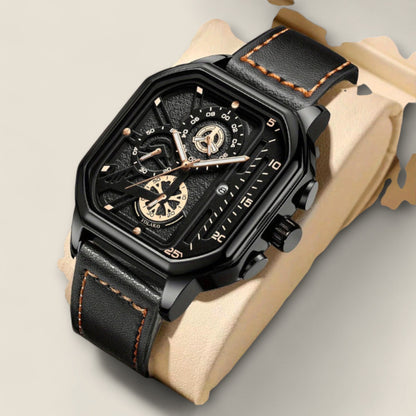 Rafael - Firkantet Chronograph Ur