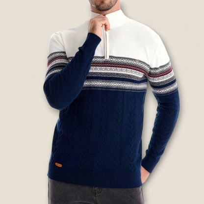 Leonardo - Cotton Half-Zip Pullover