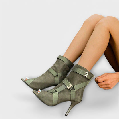 Elegant Høje Sandaler med Åben Tå