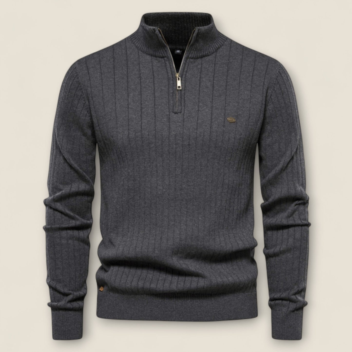 James - Textured Rib Knit Sweater