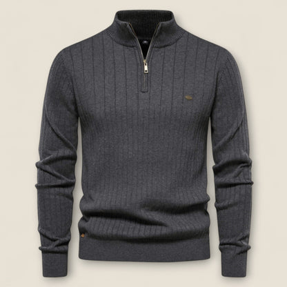 James - Textured Rib Knit Sweater