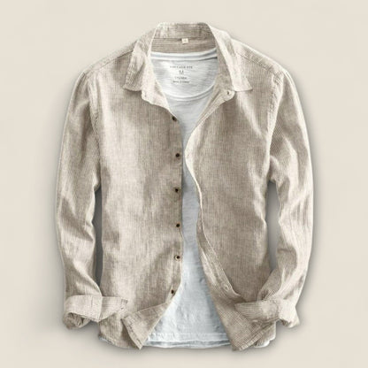 Sergio - Stribet Linnedskjorte