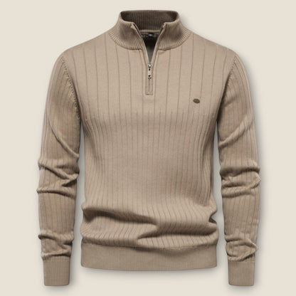 James - Textured Rib Knit Sweater