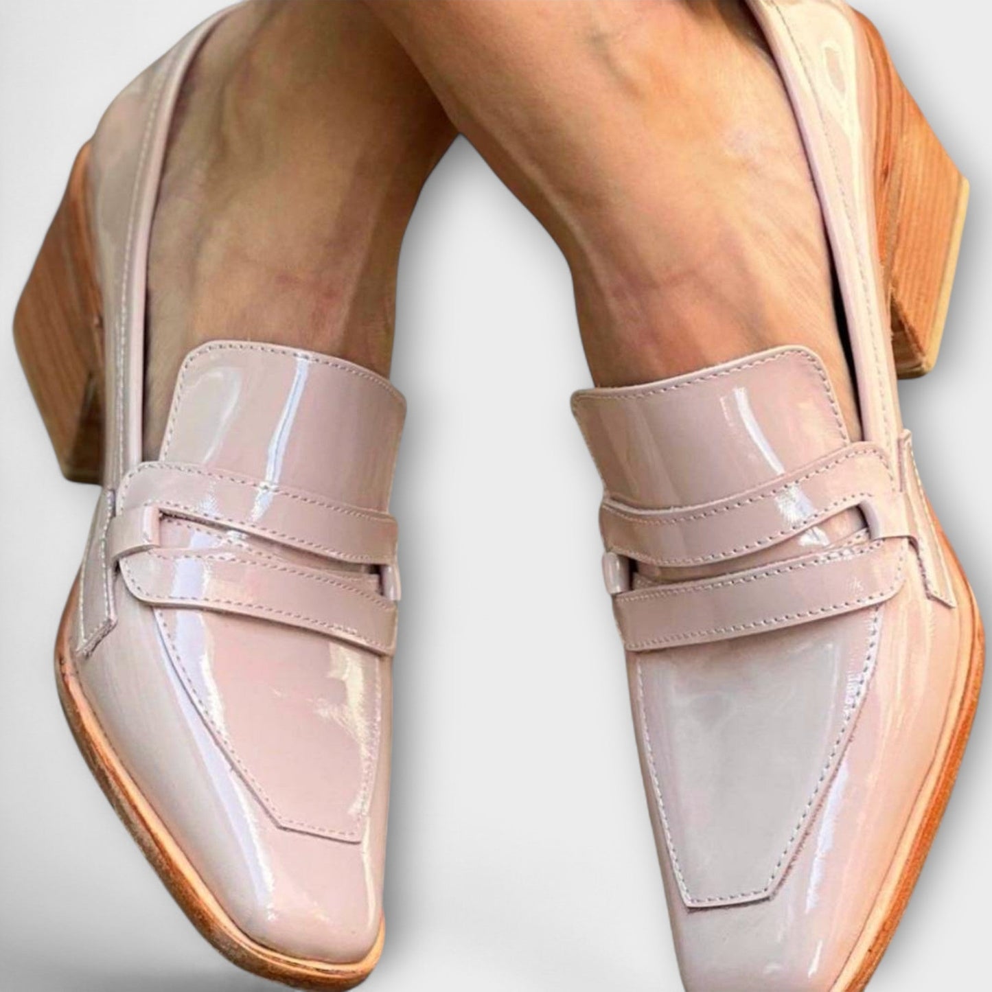 Elaine - Skinnende Loafers