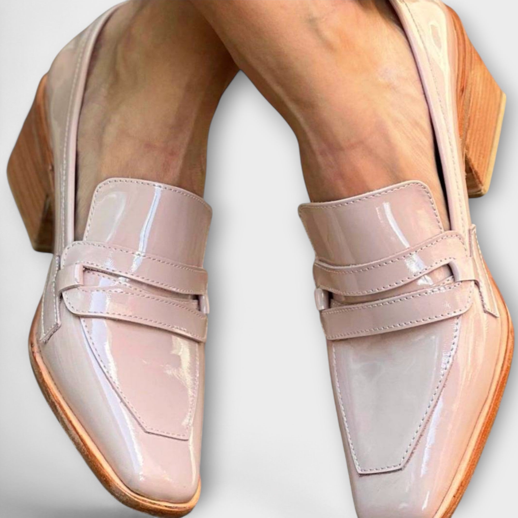 Elaine - Skinnende Loafers