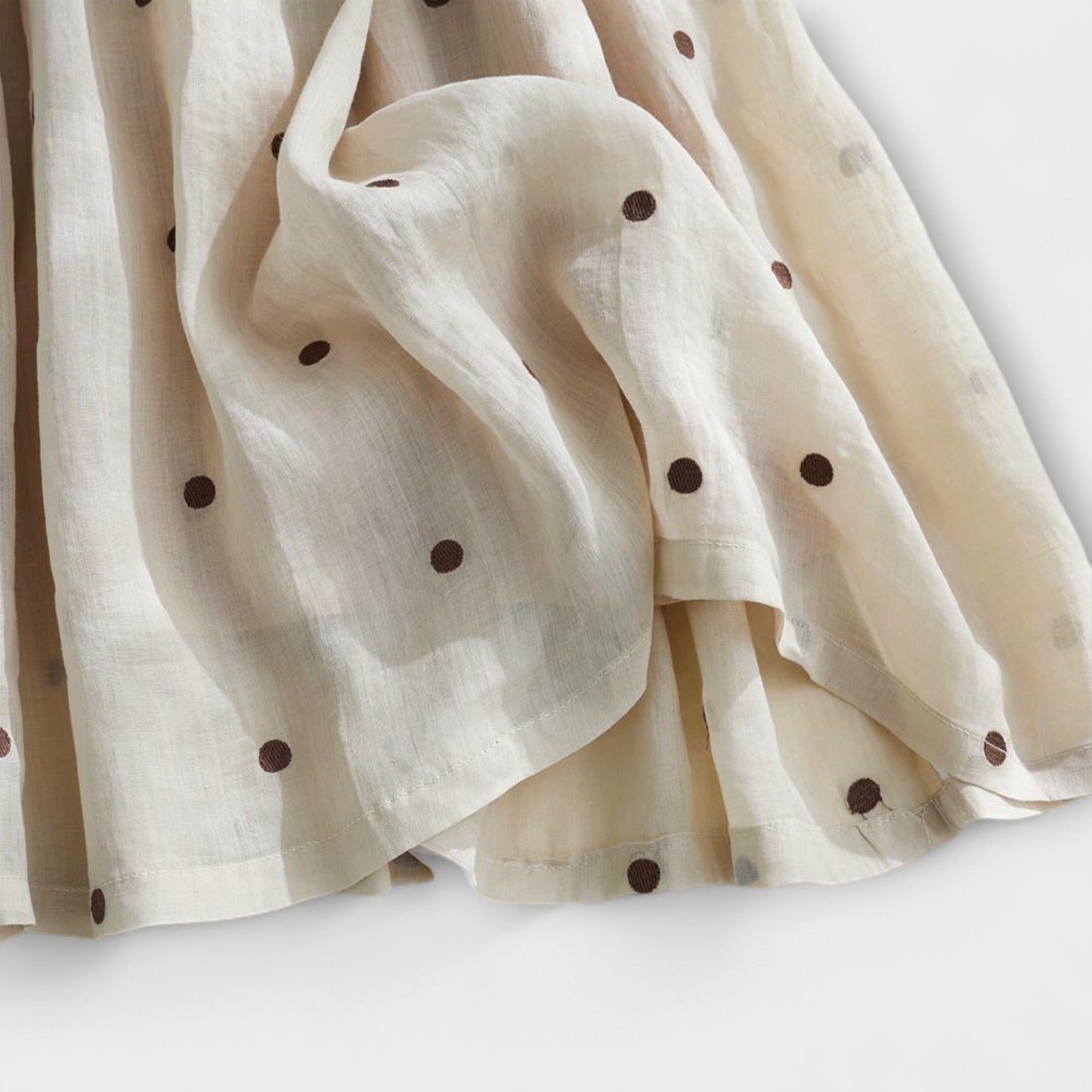 Legesyg Polka Dot Nederdel Fremstillet af Bomulds-Linned