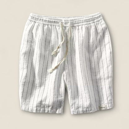 Dario - Stribede Linned Shorts