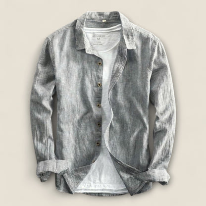 Sergio - Stribet Linnedskjorte
