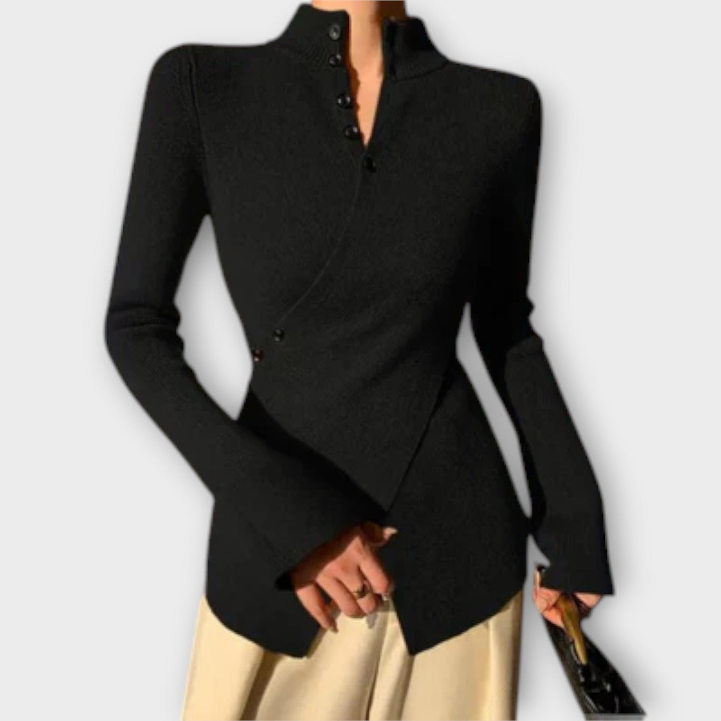 Michiko – Elegant Slim Fit Strik Sweater