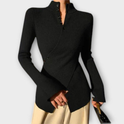 Michiko – Elegant Slim Fit Strik Sweater