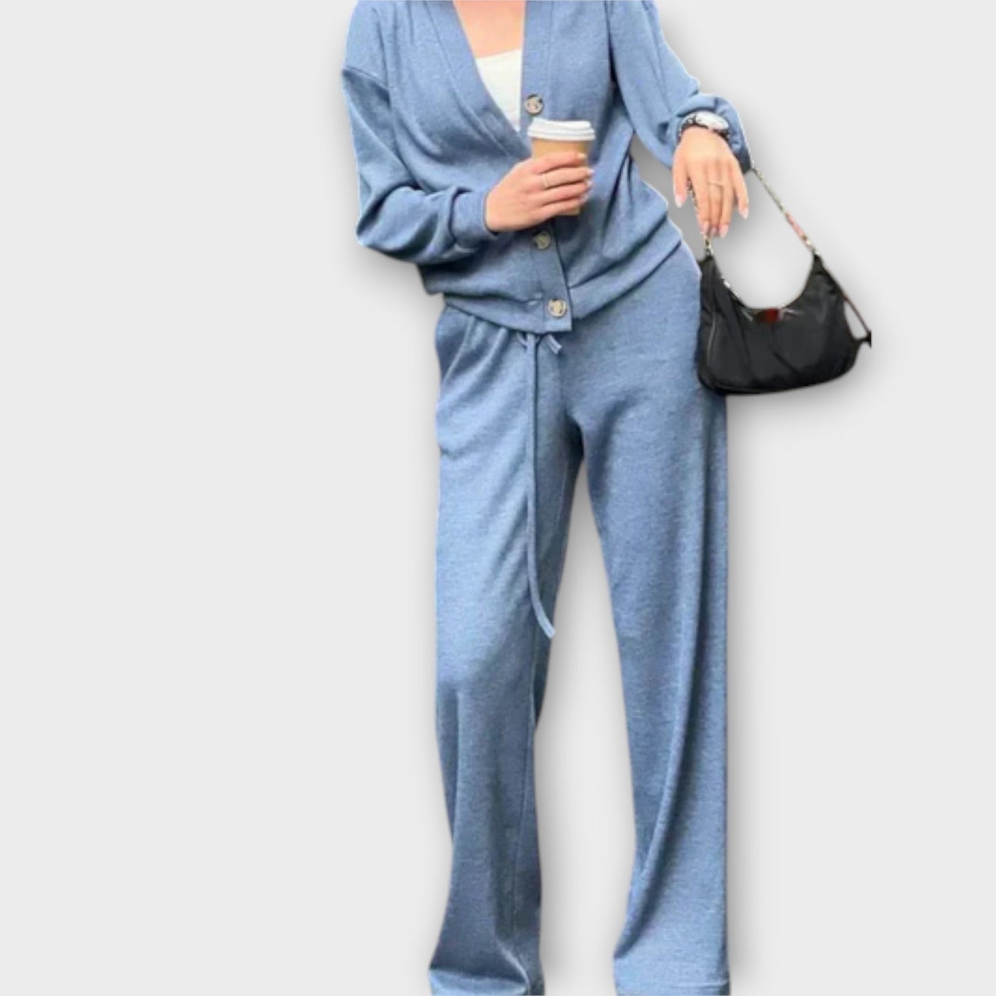 Chantal – Cardigan & Bukser Sæt