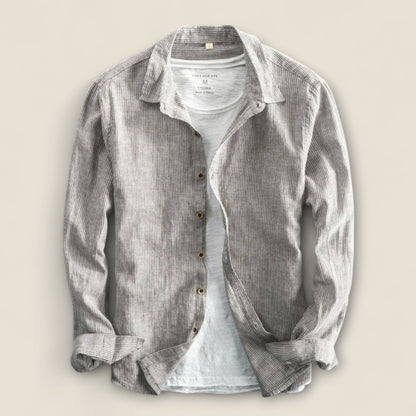 Sergio - Stribet Linnedskjorte