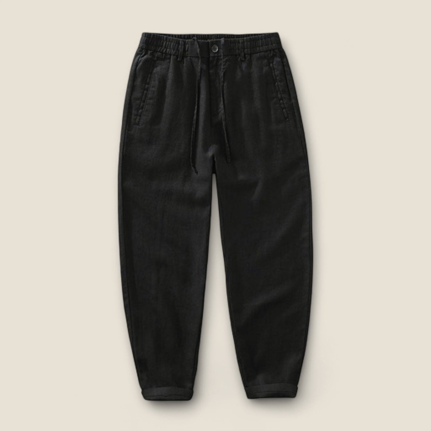 Leandro - Linned Bukser med Snøre