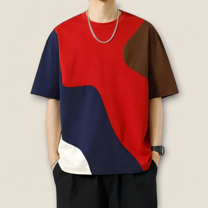Mateo - Farveblok Abstract Tee