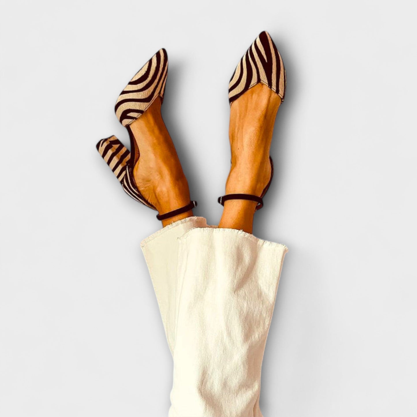 Zebrina – Statement Hæle med Zebra Print