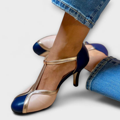 Alessia – To-Farvet T-Strop Elegance