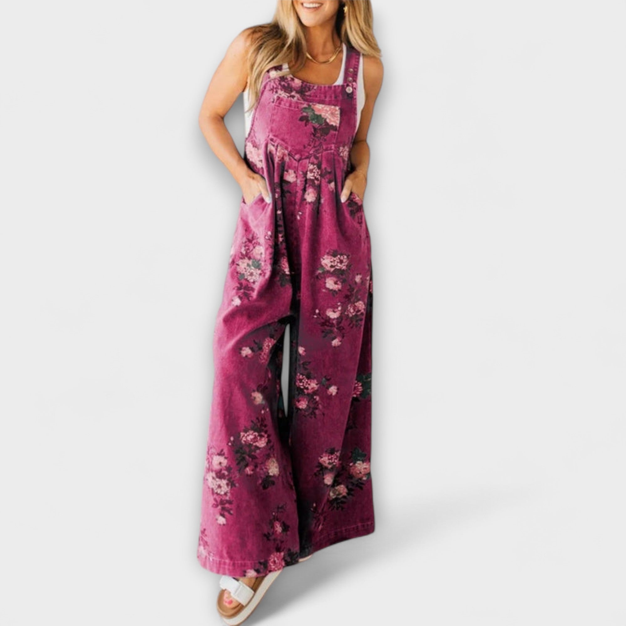 Mirona - Løs Pasform Denim Overalls