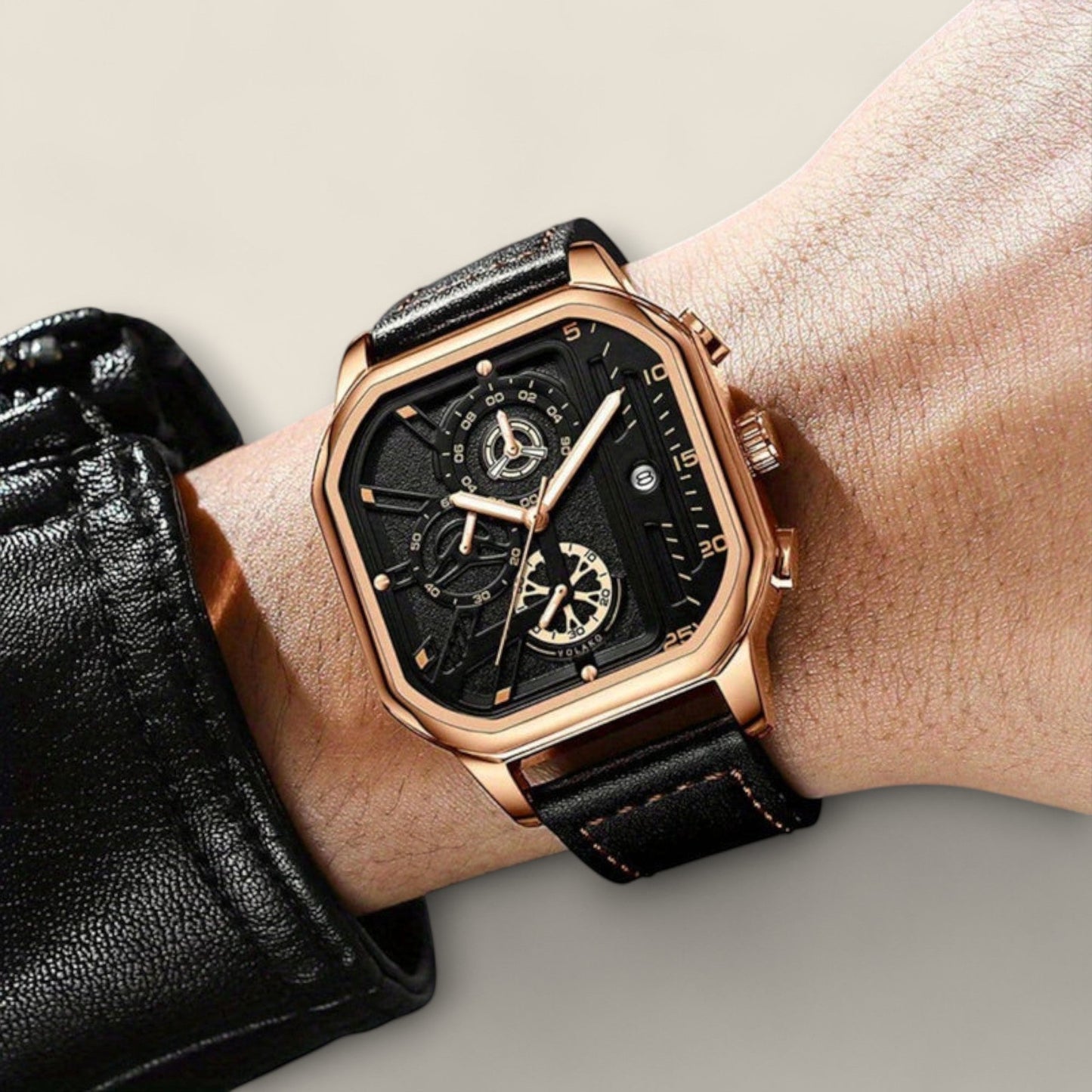 Rafael - Firkantet Chronograph Ur