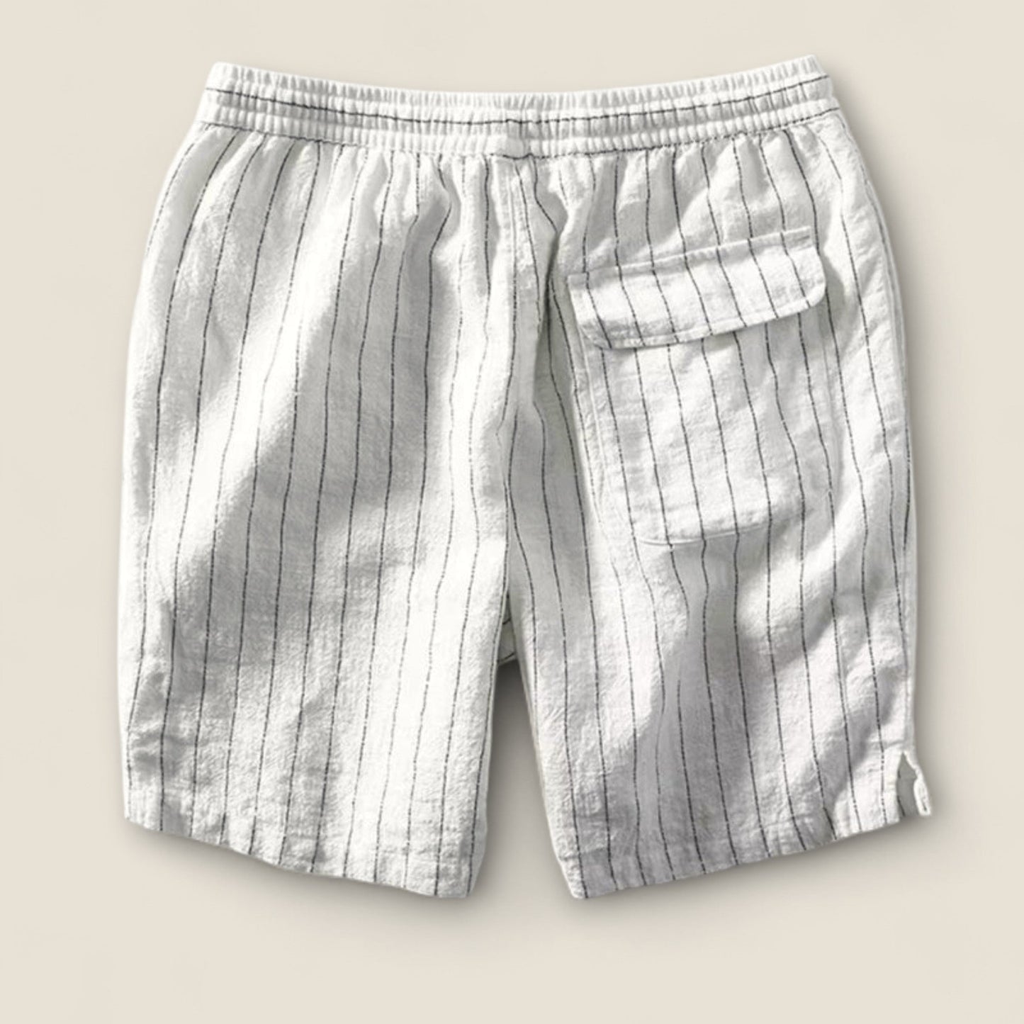 Dario - Stribede Linned Shorts