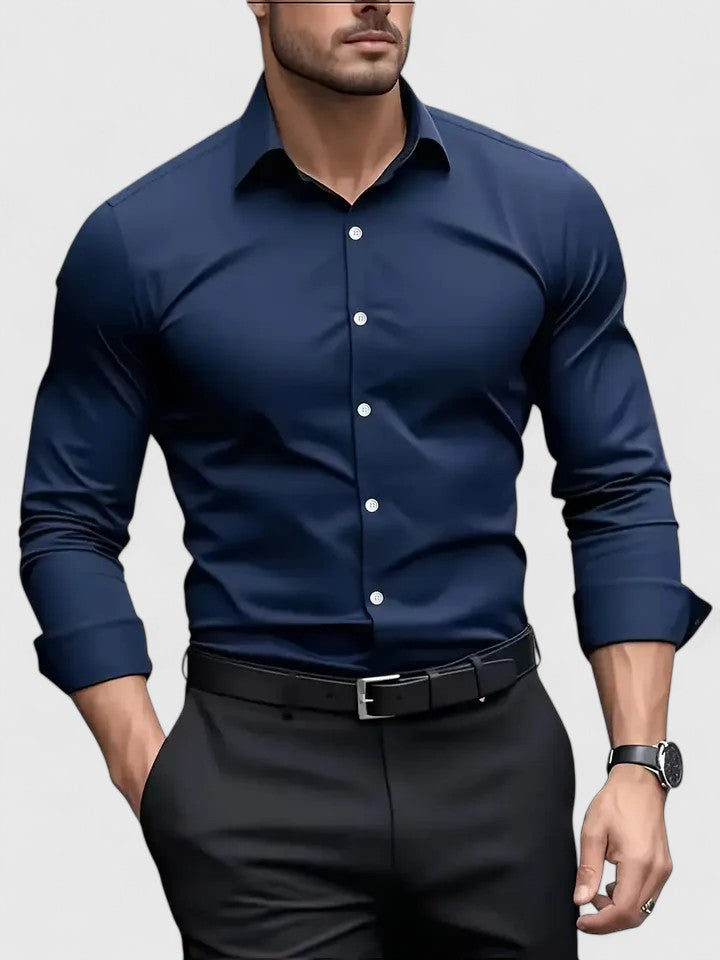 Caldwell | Tidløs Langærmet Skjorte