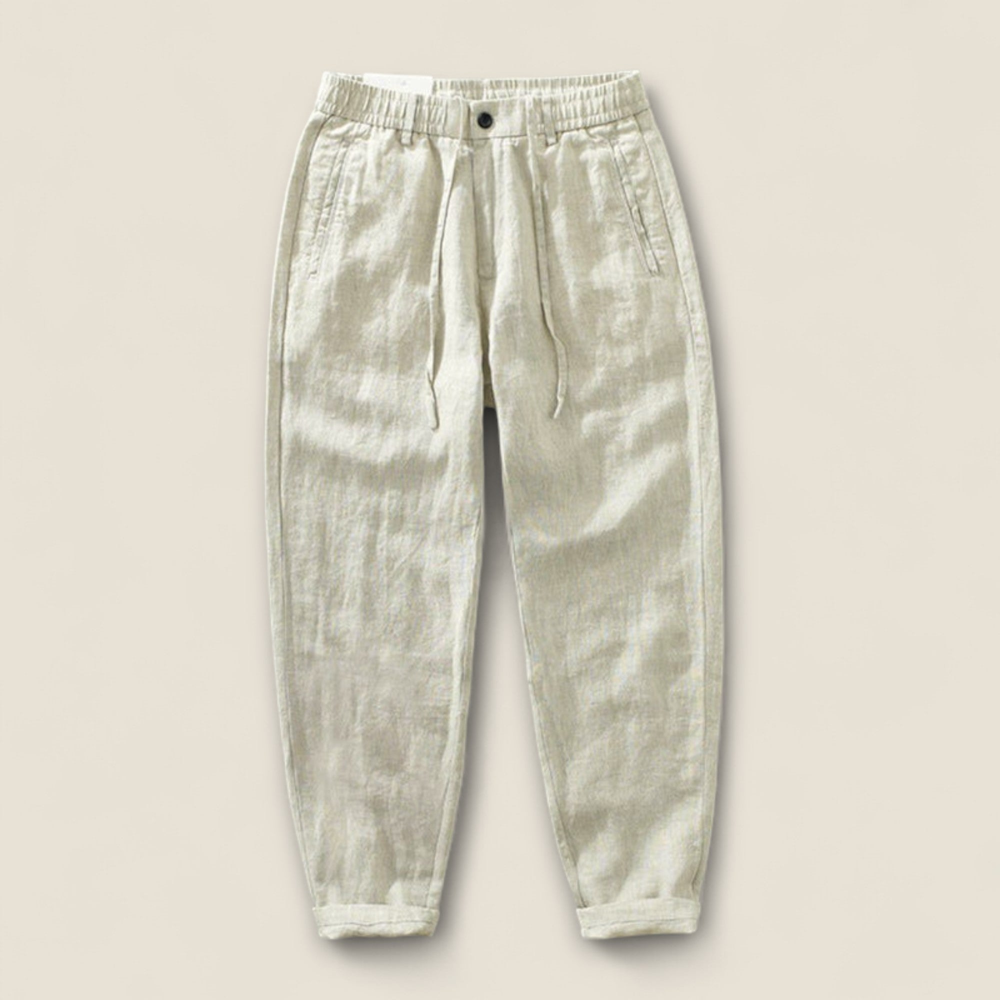 Leandro - Linned Bukser med Snøre