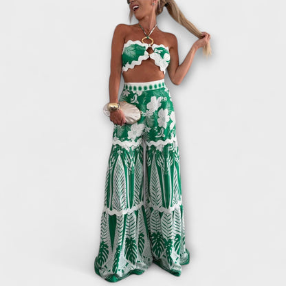 Zella - Cassie Ric Rac Trim Halter Ring Sæt