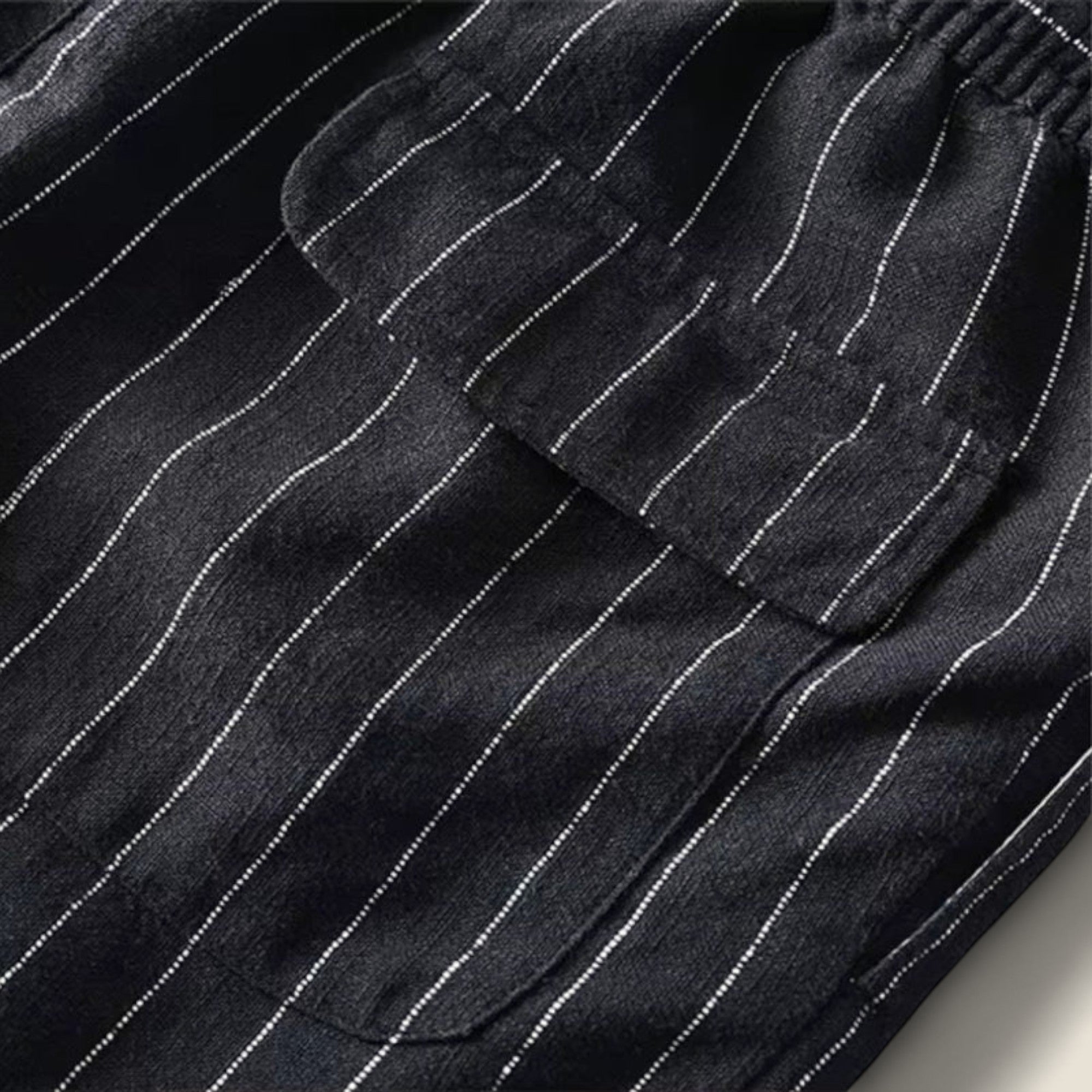 Dario - Stribede Linned Shorts