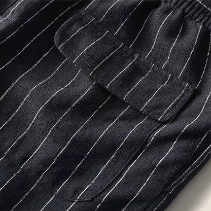 Dario - Stribede Linned Shorts