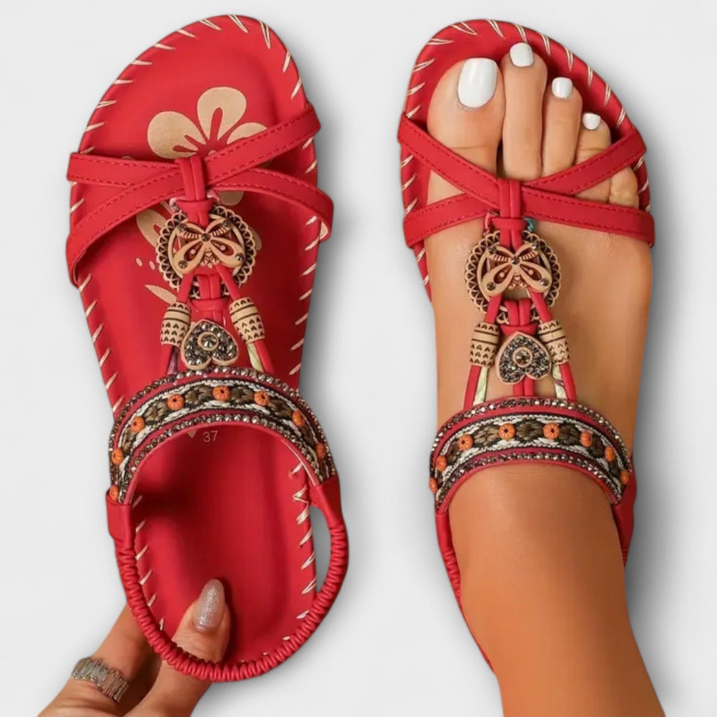 Claudia - Ortopædiske Ibiza Inspirerede Sandaler