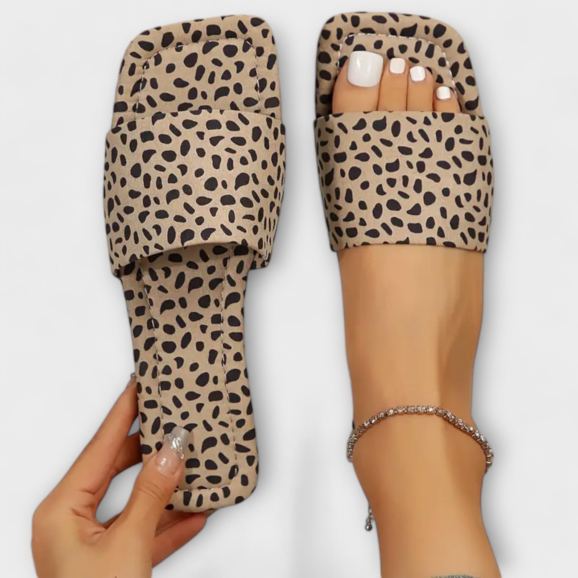 Flade Sko med Leopardprint