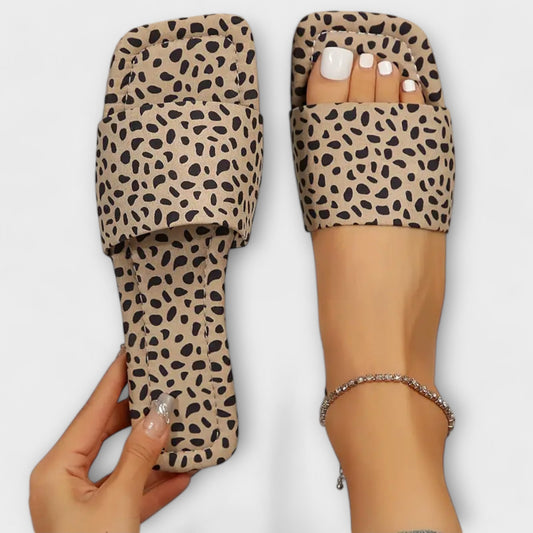Flade Sko med Leopardprint