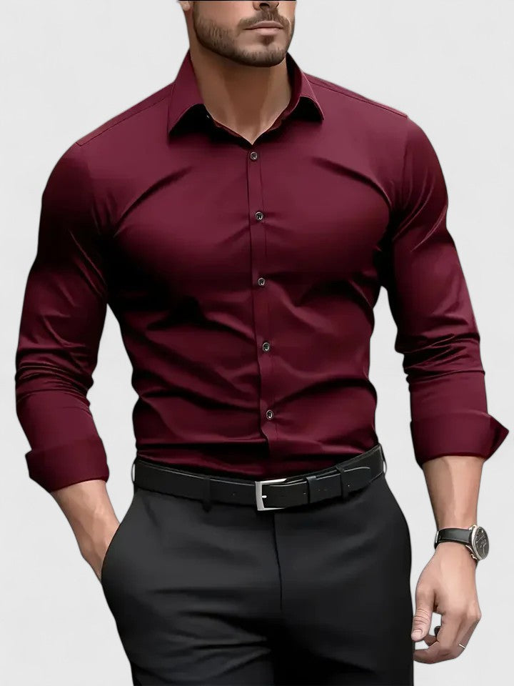 Caldwell | Tidløs Langærmet Skjorte