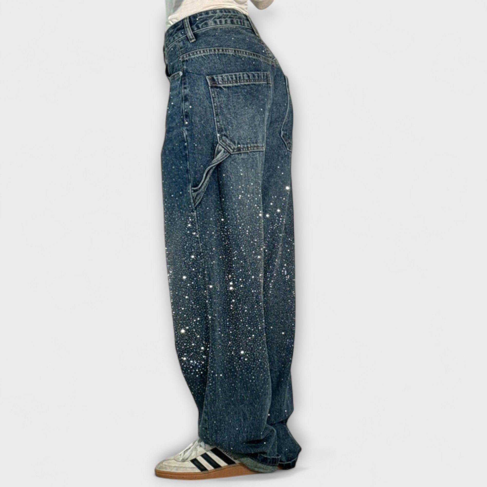 Fable - Shine Denim Jeans i Balloon Carpenter Stil