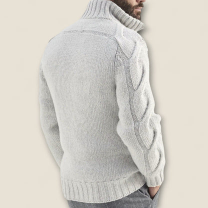 Stefano - Kabelstrikket Zip-Up Jakke