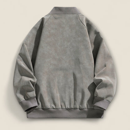 Alonso - Suede Bomberjakke