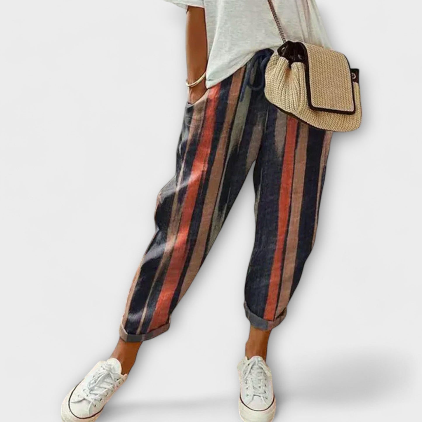 Burga - Hyggelige Bukser i Bomuld-Linned