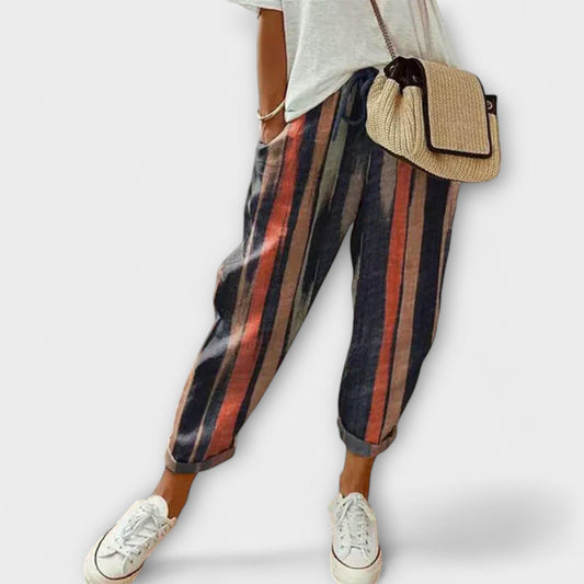 Burga - Hyggelige Bukser i Bomuld-Linned