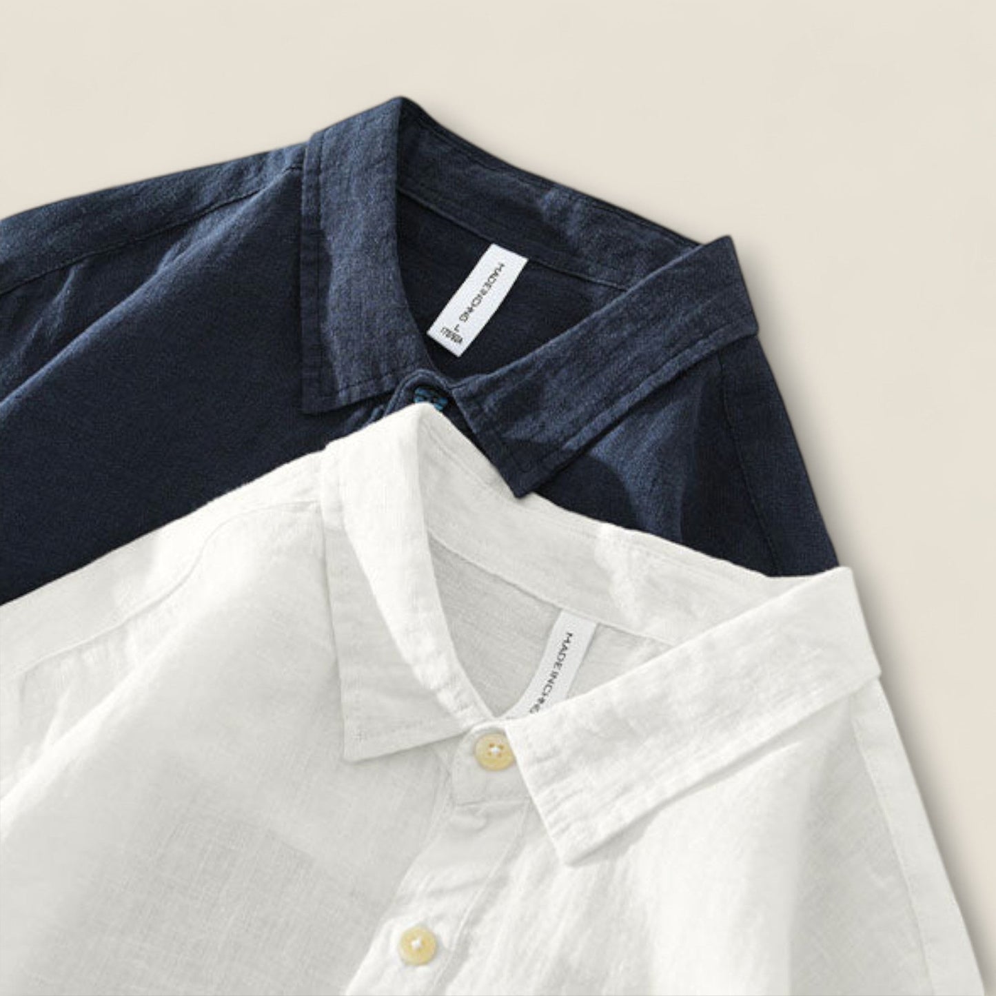 Leone - Linned Knap-Op Skjorte