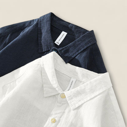 Leone - Linned Knap-Op Skjorte