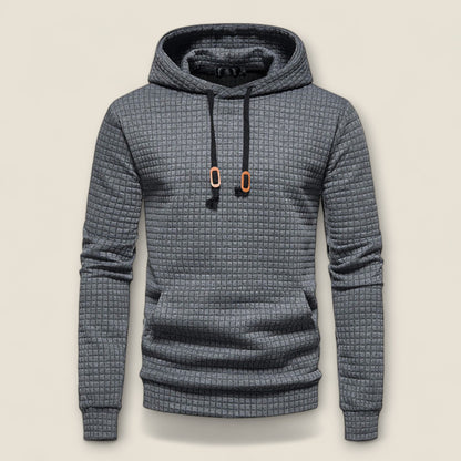 Renato - Tekstureret Hoodie med Pullover Design