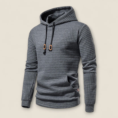 Renato - Tekstureret Hoodie med Pullover Design