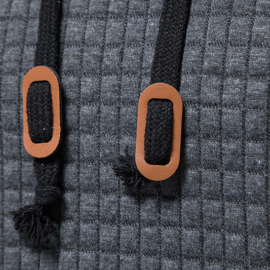 Renato - Tekstureret Hoodie med Pullover Design