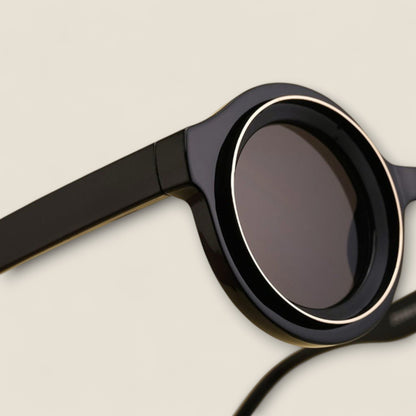 Emilio - Retro Træsolbriller