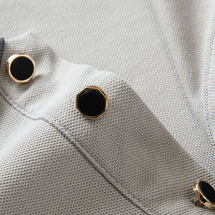 Dario - Letvægts Strik Polo Shirt