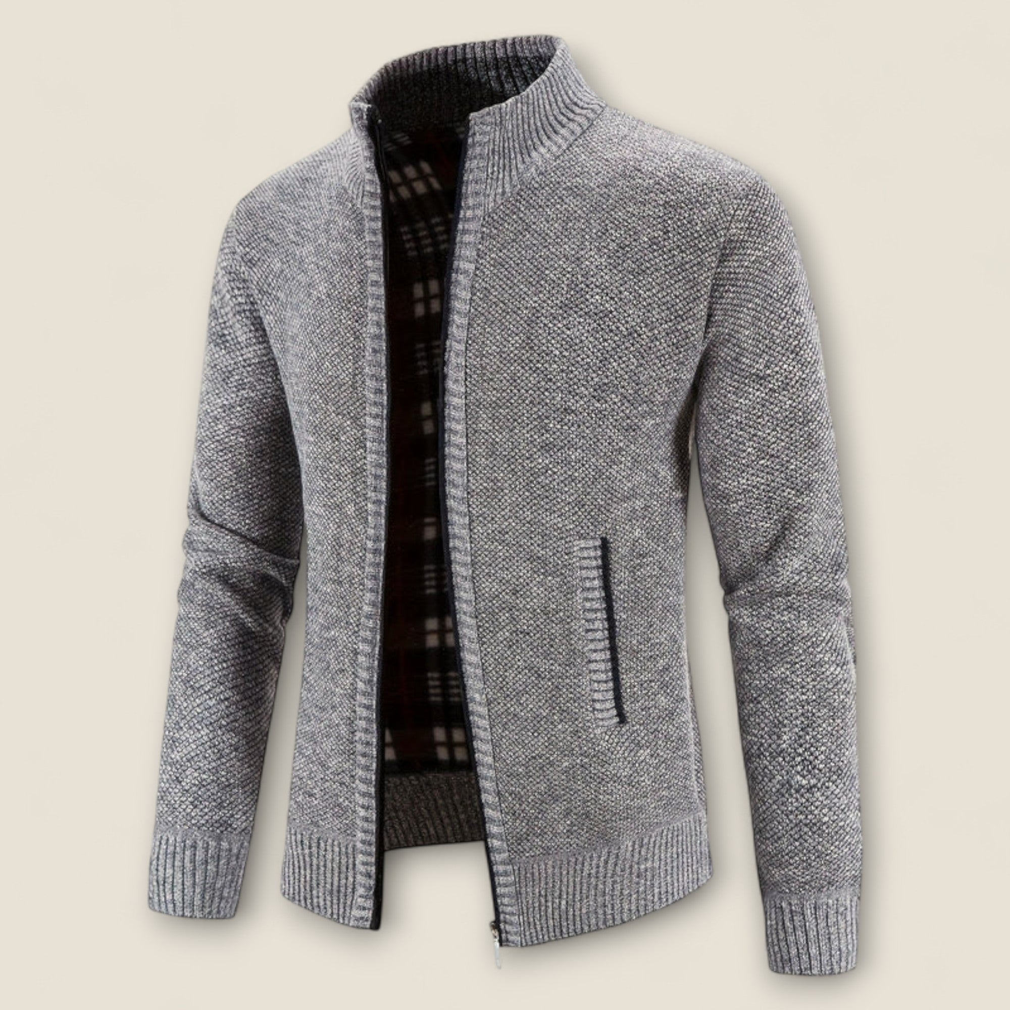 Matteo - Zip-Up Striktrøje