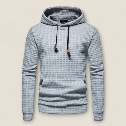 Renato - Tekstureret Hoodie med Pullover Design