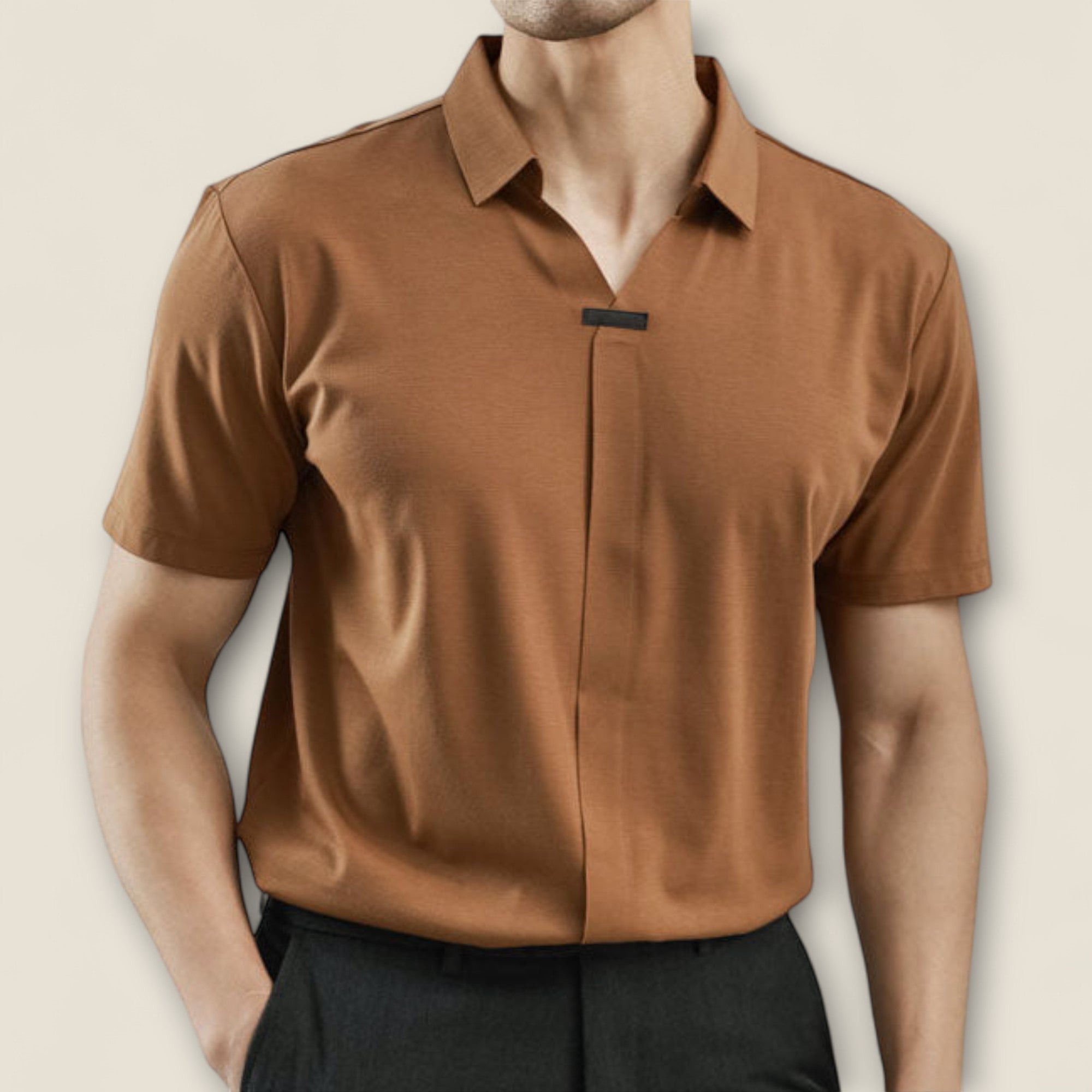 Fabio - Bomulds-silke blanding polo