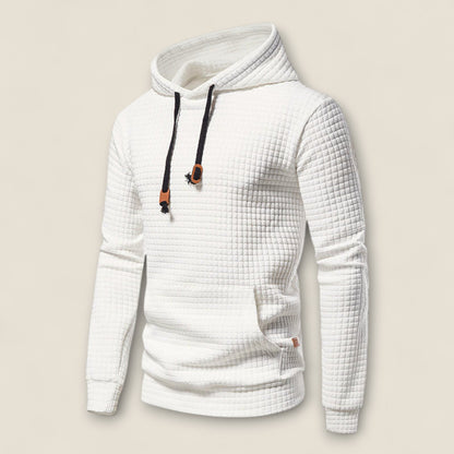 Renato - Tekstureret Hoodie med Pullover Design